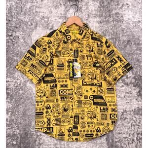 New RSVLTS x Minons Shirt Medium Mens Zero Days Without An Accident Yellow